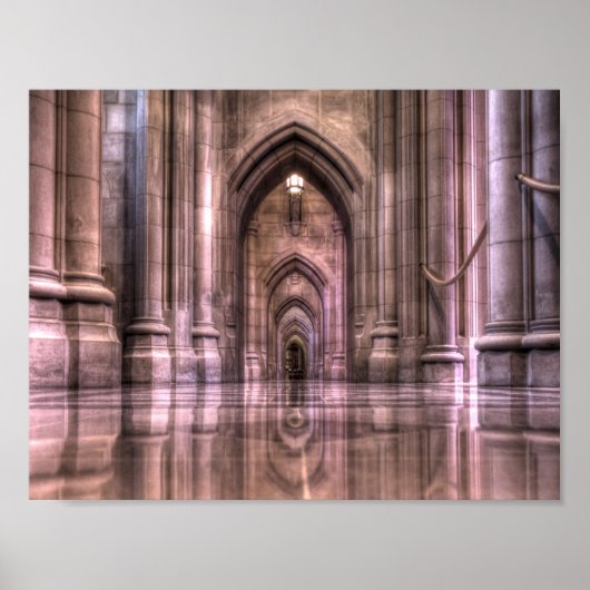 Washington National Cathedral Reflection Poster (Voorkant)