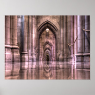 Washington National Cathedral Reflection Poster