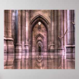 Washington National Cathedral Reflection Poster
