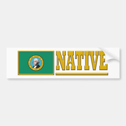 Washington Native Bumpersticker (Voorkant)