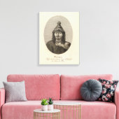 Washington, Neah Bay illustratie Uitzicht Canvas Afdruk (Insitu (Woonkamer))