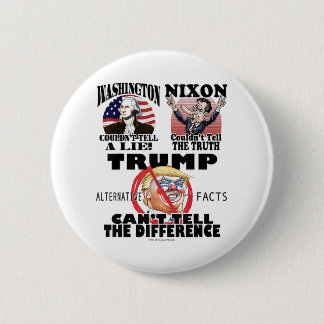 Washington Nixon Dump Trump Liar Ronde Button 5,7 Cm