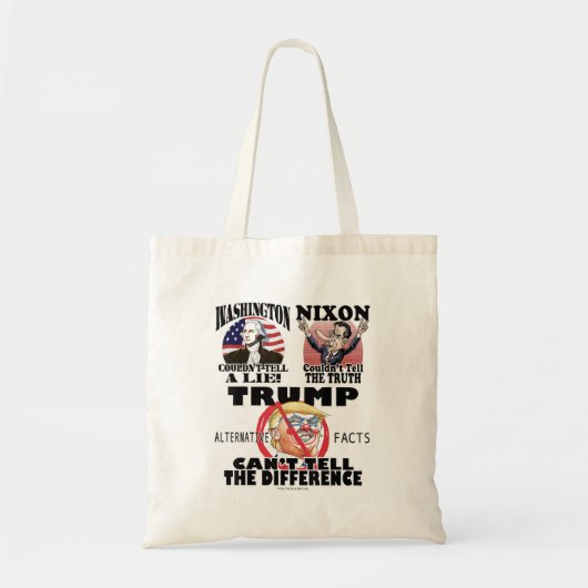 Washington Nixon Dump Trump Liar Tote Bag (Voorkant)