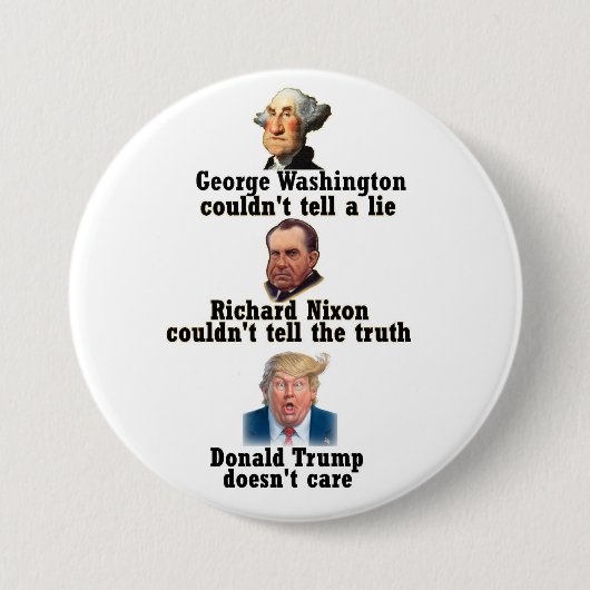 Washington, Nixon en Trump Ronde Button 7,6 Cm (Voorkant)