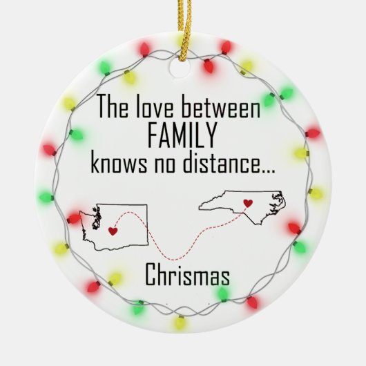 Washington North Carolina Family Ornament (Voorkant)