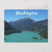 Washington North Cascades Diablo Lake Travel Briefkaart (Voorkant)