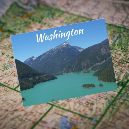 Washington North Cascades Diablo Lake Travel Briefkaart