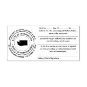 Washington Notary publieke erkenningsstempel Zelfinktende Stempel (Design)