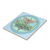 Washington Nurse Caduceus Tegeltje (Zijkant)