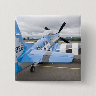Washington, Olympia,  militaire luchtshow. 3 Vierkante Button 5,1 Cm