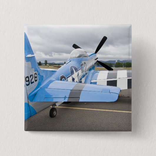 Washington, Olympia,  militaire luchtshow. 3 Vierkante Button 5,1 Cm (Voorkant)