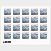 Washington, Olympia, militaire luchtshow. 3 Vierkante Sticker (Vel)