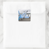 Washington, Olympia, militaire luchtshow. 3 Vierkante Sticker (Tas)