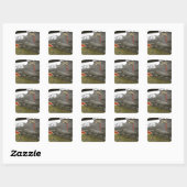 Washington, Olympia, militaire luchtshow. 8 Vierkante Sticker (Vel)