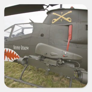 Washington, Olympia, militaire luchtshow. 8 Vierkante Sticker