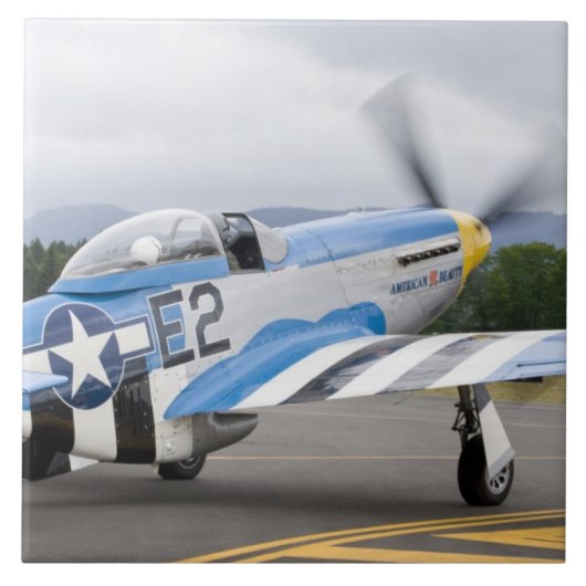 Washington, Olympia, militaire luchtshow. Tegeltje (Voorkant)