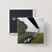 Washington, Olympia, militaire luchtshow. Vierkante Button 5,1 Cm (Voorkant /achterkant)