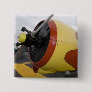 Washington, Olympia, militaire luchtshow. Vierkante Button 5,1 Cm