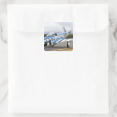Washington, Olympia, militaire luchtshow. Vierkante Sticker (Tas)