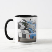 Washington, Olympia, militaire vliegshow. 4 Mok (Links)