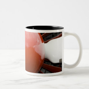 Washington, Olympia, militaire vliegshow. 5 Tweekleurige Koffiemok