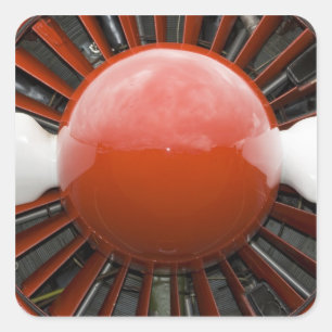 Washington, Olympia, militaire vliegshow. 5 Vierkante Sticker