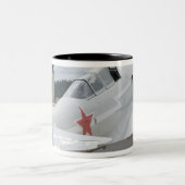 Washington, Olympia, militaire vliegshow. 6 Tweekleurige Koffiemok (Center)