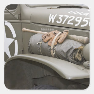 Washington, Olympia, militaire vliegshow. 7 Vierkante Sticker