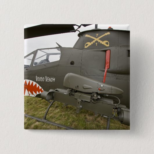 Washington, Olympia, militaire vliegshow. 8 Vierkante Button 5,1 Cm (Voorkant)