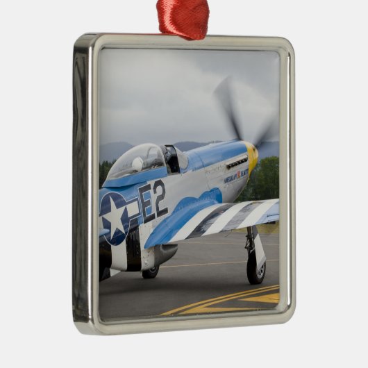 Washington, Olympia, militaire vliegshow. Metalen Ornament (Rechts)