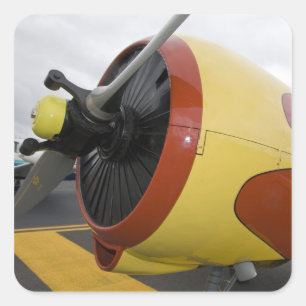 Washington, Olympia, militaire vliegshow. Vierkante Sticker