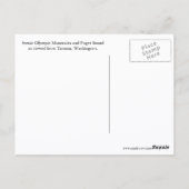 Washington Olympic Mountains Uitzicht Reizen Briefkaart (Achterkant)