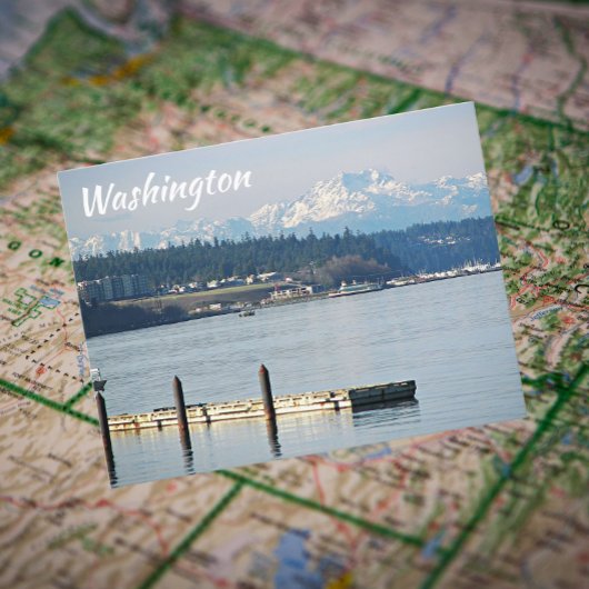 Washington Olympic Mountains Uitzicht Reizen Briefkaart