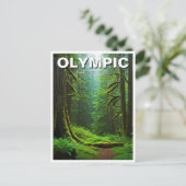Washington Olympic National Park in het regenwoud Briefkaart (Staand voorkant)