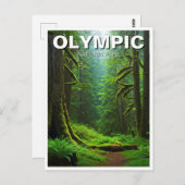 Washington Olympic National Park in het regenwoud Briefkaart (Voorkant / Achterkant)