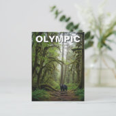 Washington Olympic National Park in het regenwoud Briefkaart (Staand voorkant)