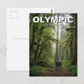 Washington Olympic National Park in het regenwoud Briefkaart (Voorkant / Achterkant)