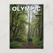 Washington Olympic National Park in het regenwoud Briefkaart (Voorkant)