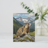 Washington Olympic National Park reizen Briefkaart (Staand voorkant)