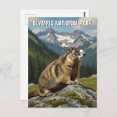 Washington Olympic National Park reizen Briefkaart (Voorkant / Achterkant)