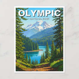 Washington Olympic National Park reizen Briefkaart