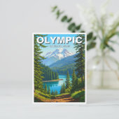 Washington Olympic National Park reizen Briefkaart (Staand voorkant)