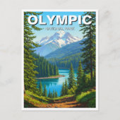 Washington Olympic National Park reizen Briefkaart (Voorkant)