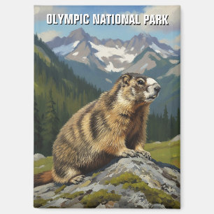 Washington Olympic National Park reizen Magneet