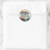 Washington olympic national park ronde sticker (Tas)