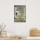 Washington: Onrechtvaardig en onverstandig Poster (Keuken)