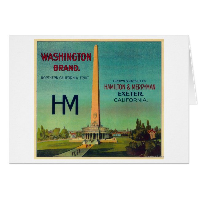 Washington Oranje LabelExeter, CA (Voorkant Horizontaal)