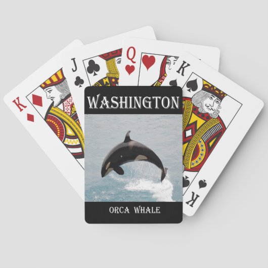 Washington Orca Whale Pokerkaarten (Achterkant)