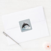 Washington Orca Whale Vierkante Sticker (Envelop)