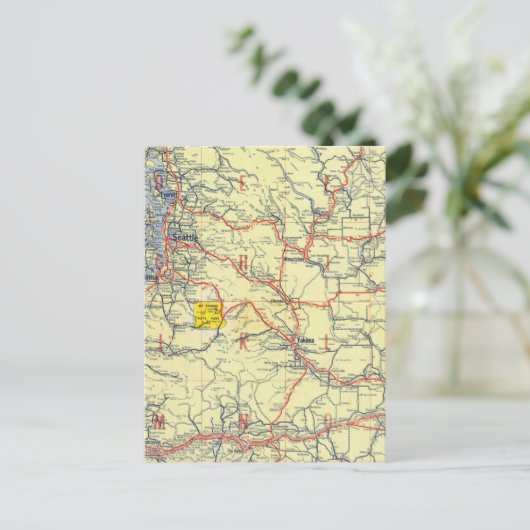 Washington, Oregon, Idaho Briefkaart (Staand voorkant)